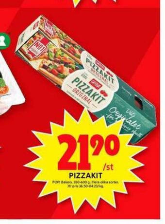 ICA Maxi Pop Pizza kit erbjuda