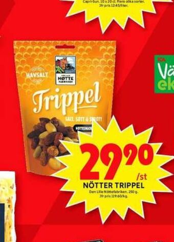 ICA Maxi Den Lille Nöttefabriken Nötmix erbjuda