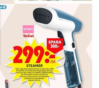 ICA Maxi Tefal Steamer erbjuda
