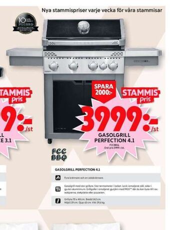 ICA Maxi FCC BBQ Gasolgrill erbjuda