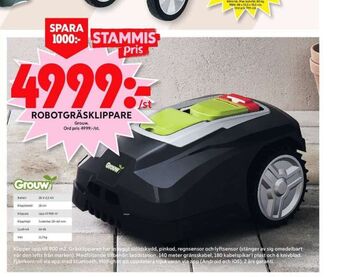 ICA Maxi Grouw Robotgräsklippare erbjuda