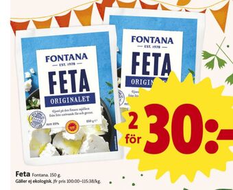 ICA Nära Fontana Fetaost erbjuda