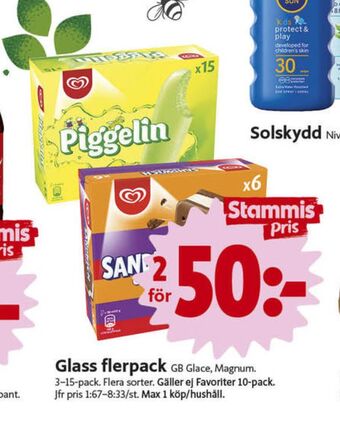 ICA Nära GB Glace Glasspinnar erbjuda