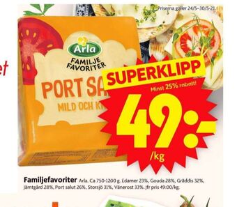 ICA Supermarket Arla Gouda erbjuda
