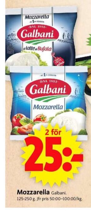 ICA Supermarket Galbani Mozzarella erbjuda