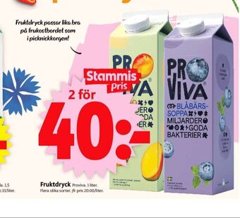ICA Supermarket ProViva Fruktdryck erbjuda