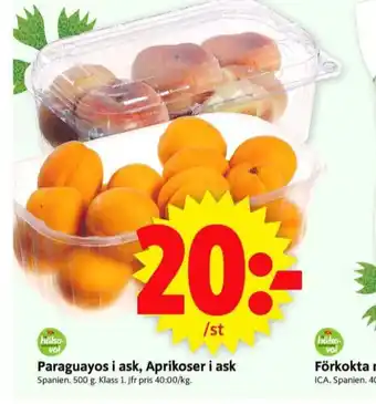 ICA Supermarket Aprikoser erbjuda