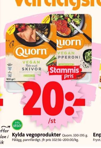 ICA Supermarket Quorn Vegetarpålägg erbjuda