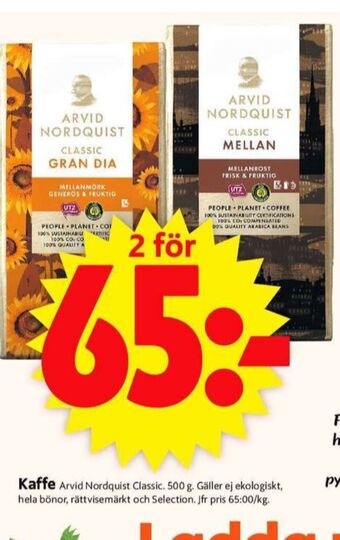ICA Supermarket Classic Kaffe malet erbjuda