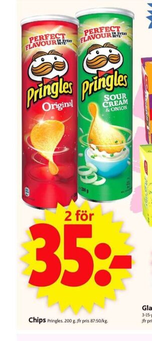 ICA Supermarket Pringles Chips erbjuda