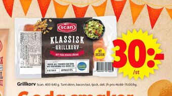 ICA Supermarket Scan Grillkorv erbjuda