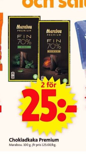 ICA Supermarket Premium Chokladkaka erbjuda