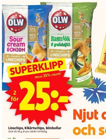 ICA Supermarket OLW Snacks erbjuda