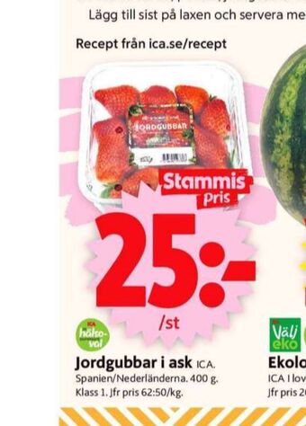 ICA Supermarket ICA Jordgubbar erbjuda