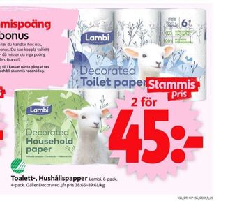 ICA Supermarket Decorated Hushållspapper erbjuda