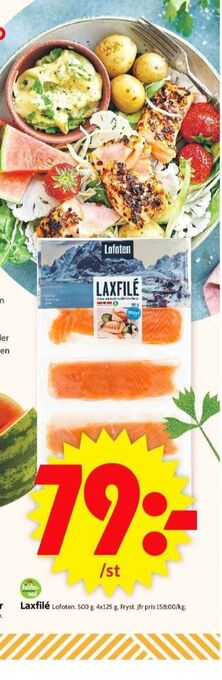ICA Supermarket Lofoten Laxfilé erbjuda