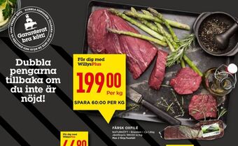 Willys Naturkött Oxfilé erbjuda