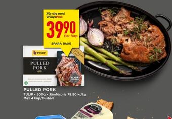 Willys Tulip Pulled Pork erbjuda