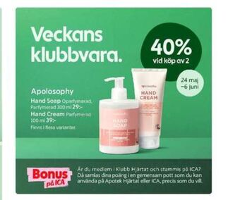 Apotek Hjärtat Apolosophy Procent erbjuda