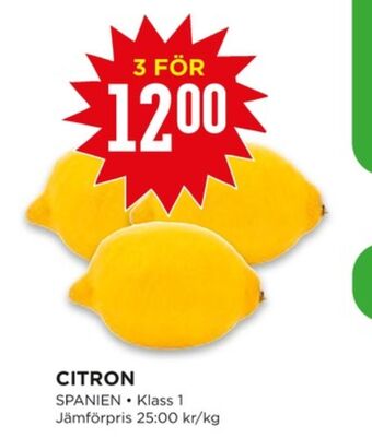 Willys Citroner erbjuda