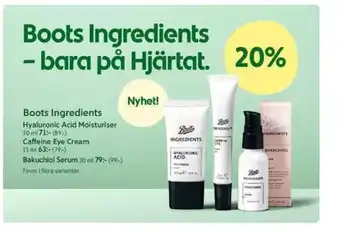 Apotek Hjärtat Boots Ansiktskräm erbjuda