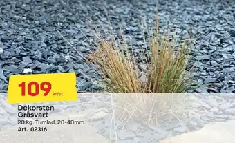 Byggmax Dekorsten Gråsvart erbjuda