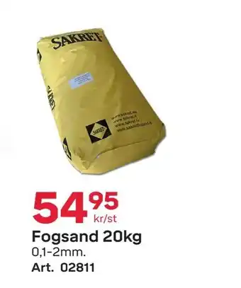 Byggmax Fogsand 20kg erbjuda