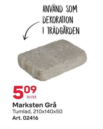 Byggmax Marksten Grå erbjuda