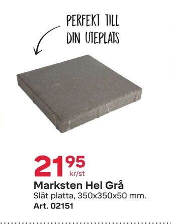 Byggmax Marksten Hel Grå erbjuda
