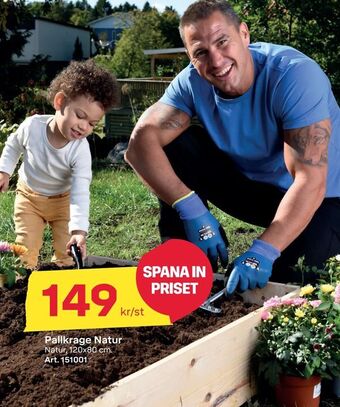 Byggmax Pallkrage Natur erbjuda