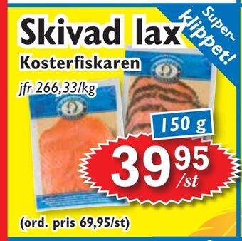 T-jarlen Skivad lax erbjuda