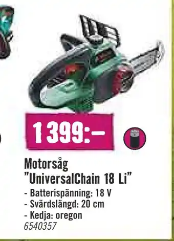 Motorsåg "UniversalChain 18 Li"