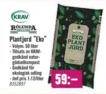 Hornbach Plantjord "Eko" erbjuda