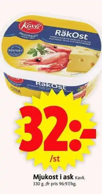 ICA Supermarket Kavli Mjukost i ask 330 g erbjuda