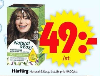 ICA Supermarket Natural & Easy Hårfärg erbjuda