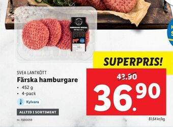 Lidl Färska hamburgare erbjuda