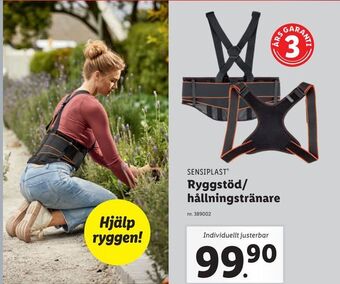 Lidl Ryggstöd/ hållningstränare erbjuda