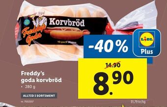 Lidl Freddy's goda korvbröd erbjuda