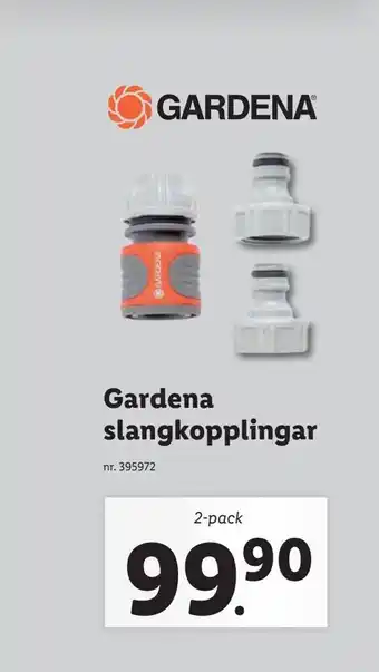 Lidl Gardena slangkopplingar erbjuda