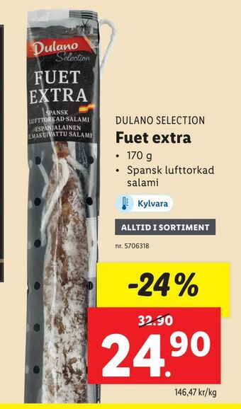 Lidl Fuet extra erbjuda