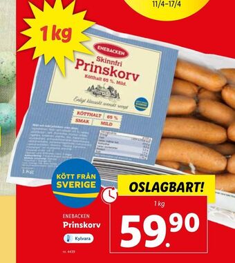 Lidl Prinskorv erbjuda