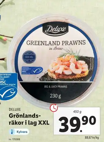 Grönlands räkor i lag XXL