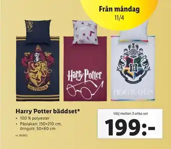 Harry Potter bäddset