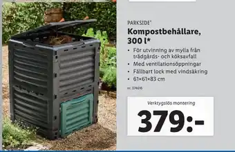 Kompostbehållare, 300 l