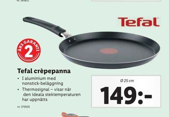 Lidl Tefal crèpepanna erbjuda