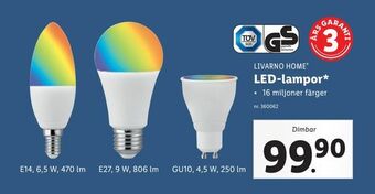 Lidl LED-lampor erbjuda