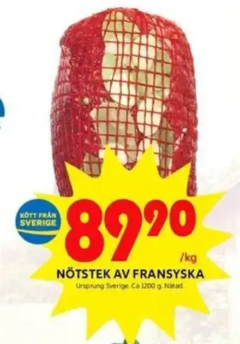 Nötstek Av Fransyska 1200 g