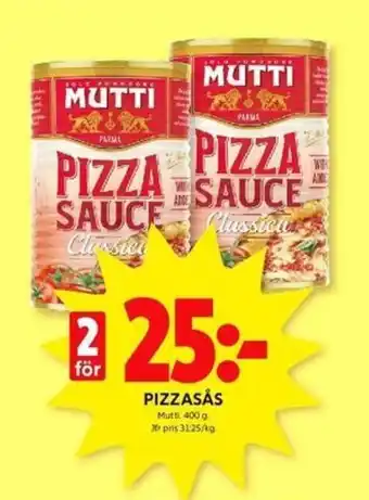 ICA Kvantum Mutti Pizzasås 400 g erbjuda