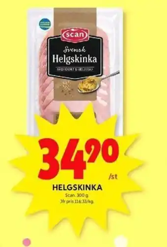 ICA Kvantum Scan Helgskinka 300 g erbjuda