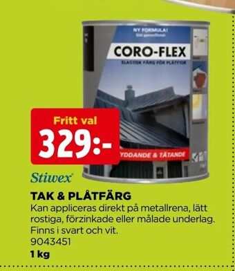Jem&Fix Tak & plåtfärg erbjuda